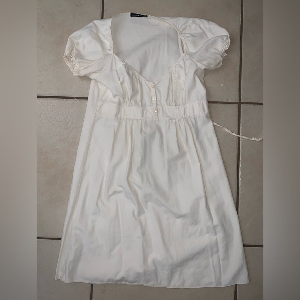 White Cottagecore Brandy Melville Mini Dress